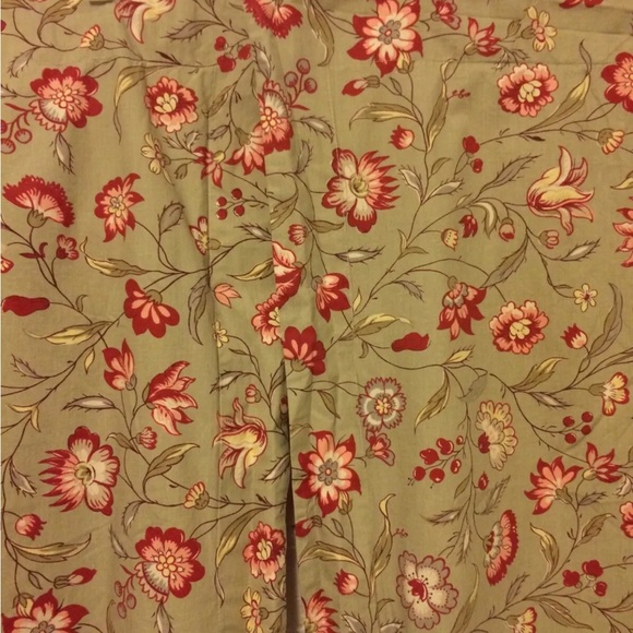 Pottery Barn two sided floral stripe pillow shams standard lot of 2 - Picture 5 of 7